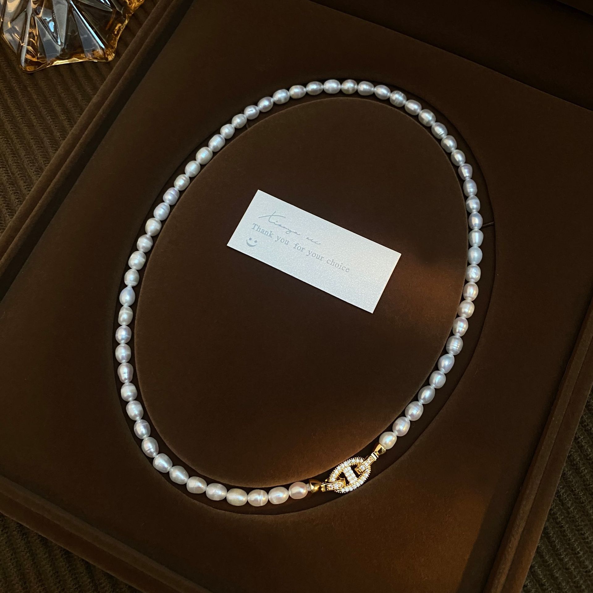 High Quality Trendy Shiny Crys - огляд і ціна Pearl Trim Chain