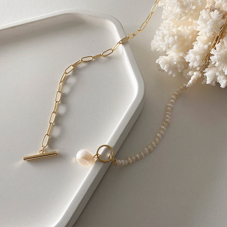 100% Natural Baroque Freshwate - огляд і ціна Pearl Trim Chain