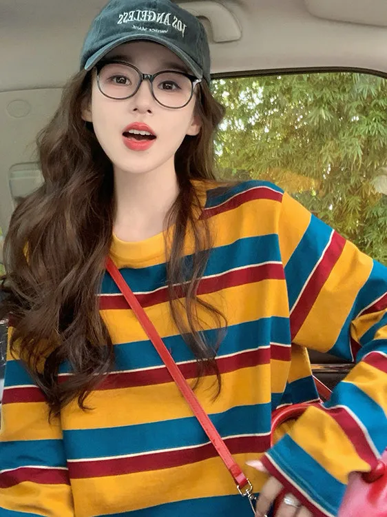 Women Color Block Striped Long - огляд і ціна Embellish Knit