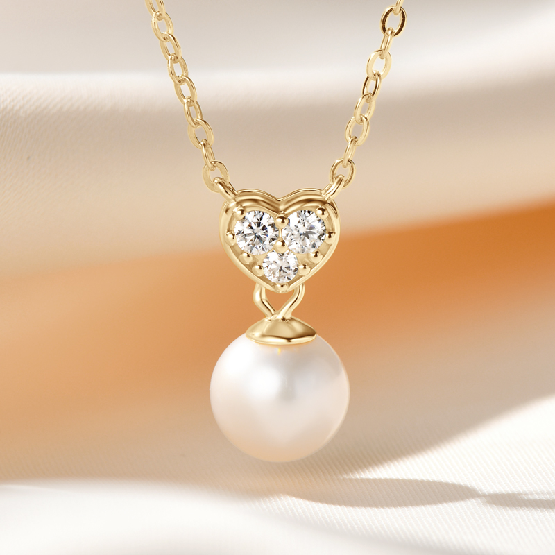 OXTAO Real 925 Silver Necklace - огляд і ціна Pearl Trim Chain
